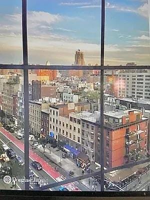 balcony with a view of city