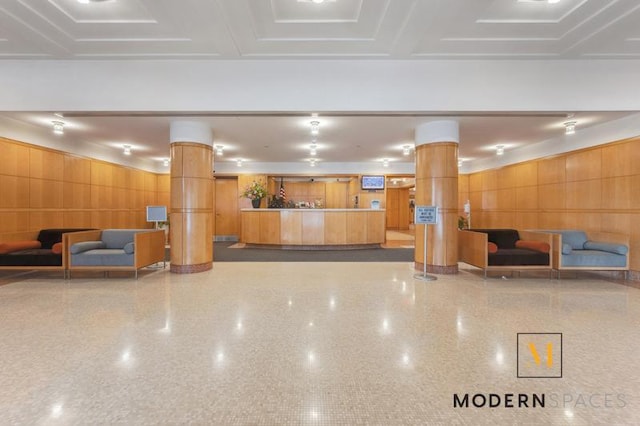 4-74 48th Ave Unit 8-M, New York City, NY 11109 - building lobby with wood walls