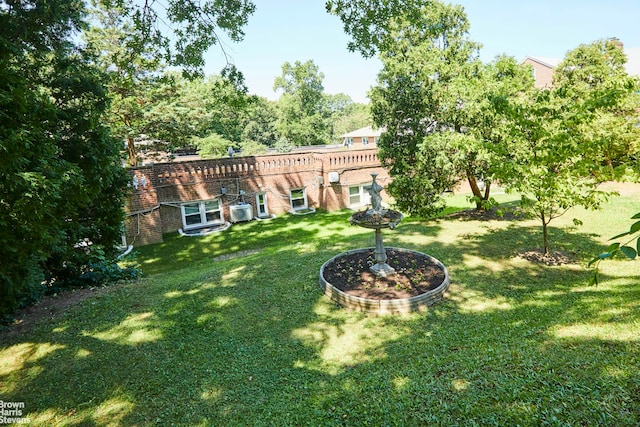 view of grassy yard