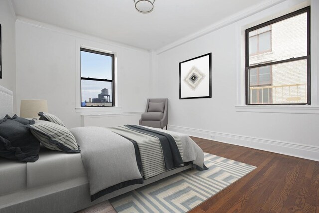 905 W End Ave Unit 142, New York City, NY 10025 - unfurnished room featuring radiator, baseboards, and dark wood-style floors