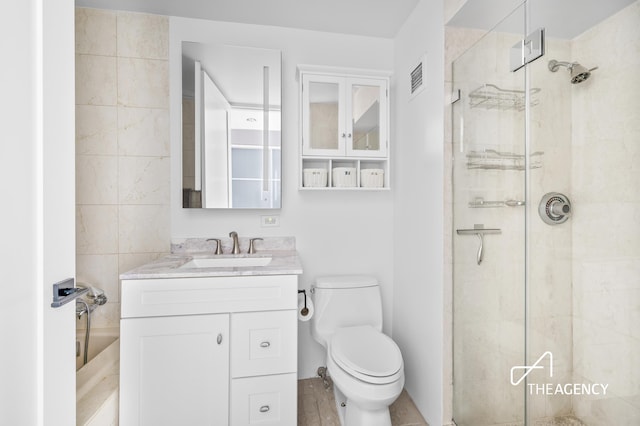 160 W 66th St Unit 17B, New York City, NY 10023 - bathroom featuring a shower stall and vanity