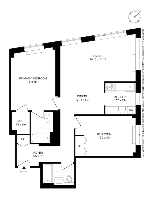 330 W 145th St Unit 505, New York City, NY 10039 - floor plan / room layout