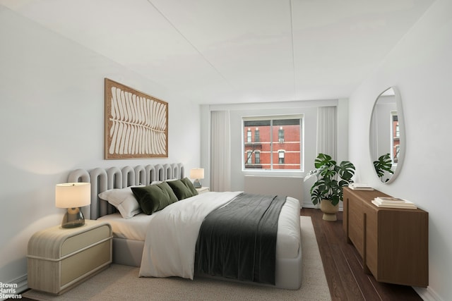 330 W 145th St Unit 505, New York City, NY 10039 - bedroom with wood finished floors