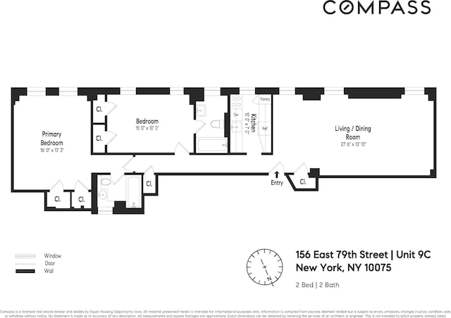 156 E 79th St Unit 9C, New York City, NY 10075 - floor plan / room layout