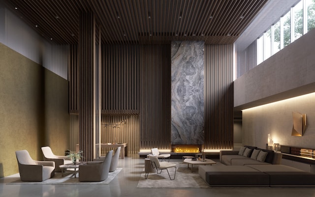 10 Nevins St Unit 26-C, New York City, NY 11217 - building lobby featuring a high ceiling