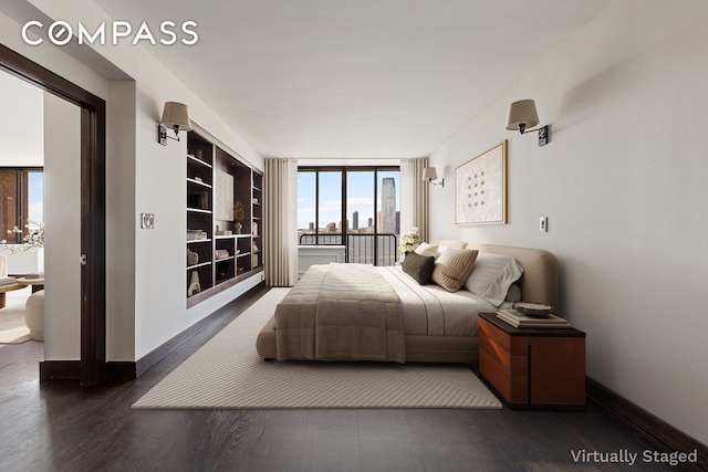 380 Rector Pl Unit 7Lmn, New York City, NY 10280 - bedroom with wood finished floors and baseboards