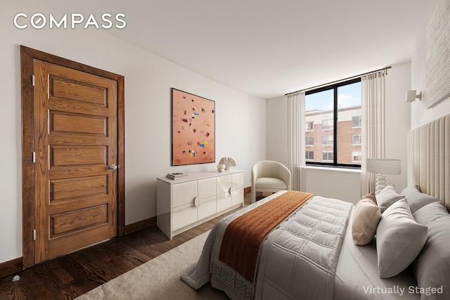 380 Rector Pl Unit 7Lmn, New York City, NY 10280 - bedroom with wood finished floors and baseboards