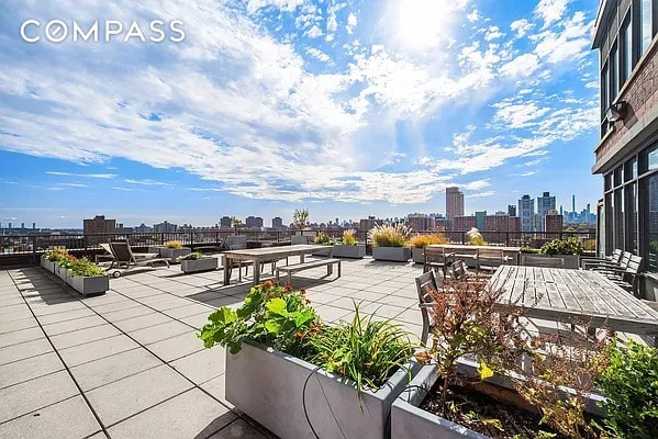 1485 5th Ave Unit 13D, New York City, NY 10035 - view of patio featuring a skyline view