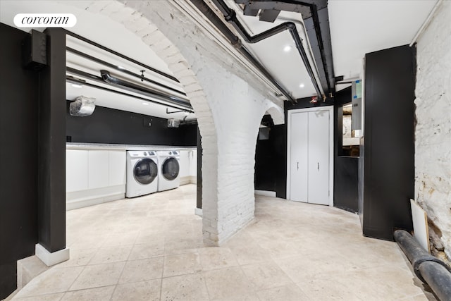 132 E 62nd St, New York City, NY 10065 - basement with washer and dryer