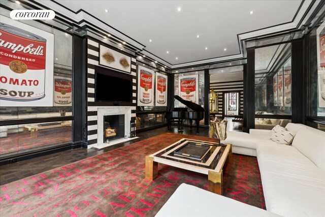 132 E 62nd St, New York City, NY 10065 - interior space with a high end fireplace