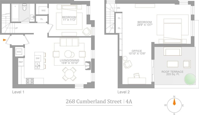 268 Cumberland St Unit 4A, New York City, NY 11205 - home floor plan