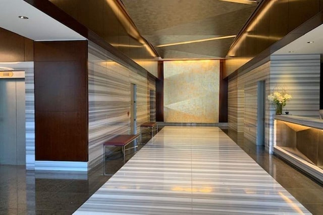 hall with elevator