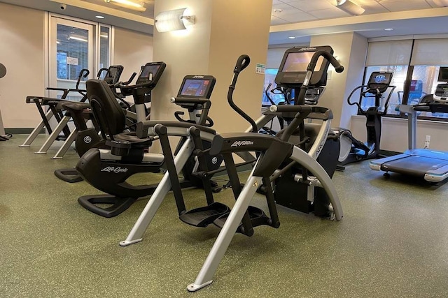 view of gym