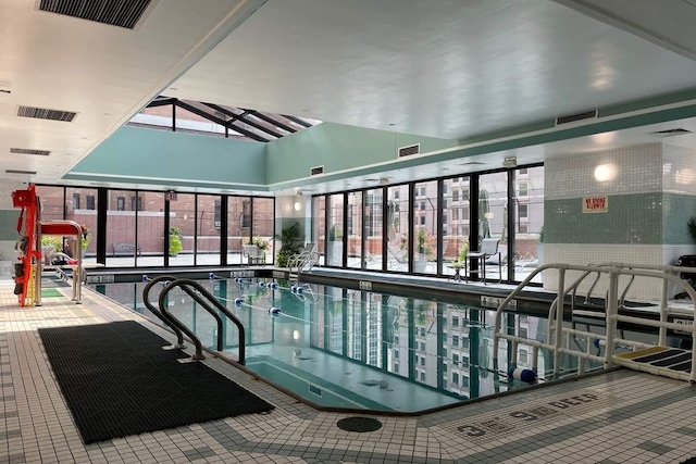 view of indoor pool