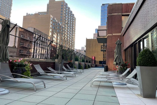 surrounding community with a view of city