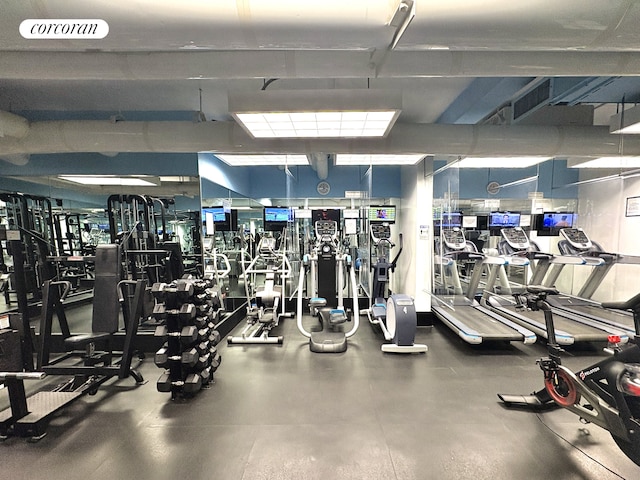 view of exercise room