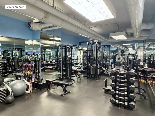 view of exercise room