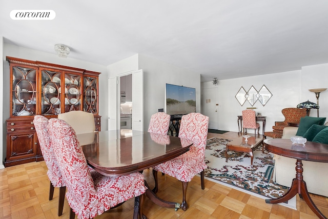 view of dining room