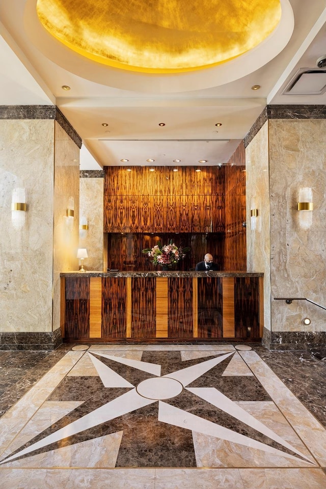 reception area with visible vents