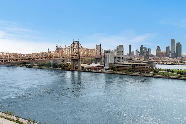 45 Sutton Pl S Unit 11K, New York City, NY 10022 - water view with a notable bridge