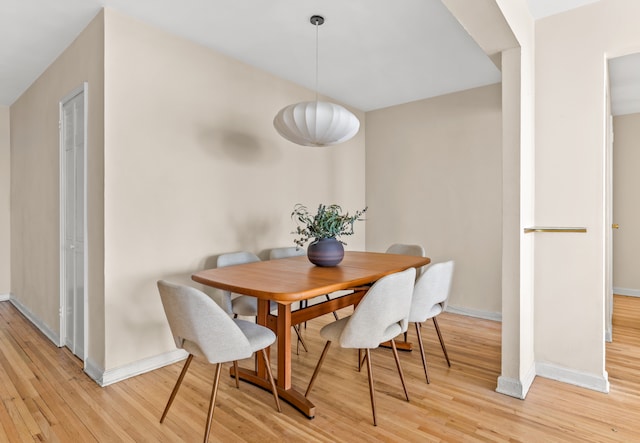 221 Mcdonald Ave Unit 6B, New York City, NY 11218 - dining room featuring light wood-style floors and baseboards