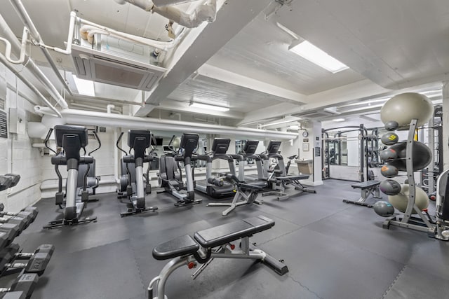 view of gym
