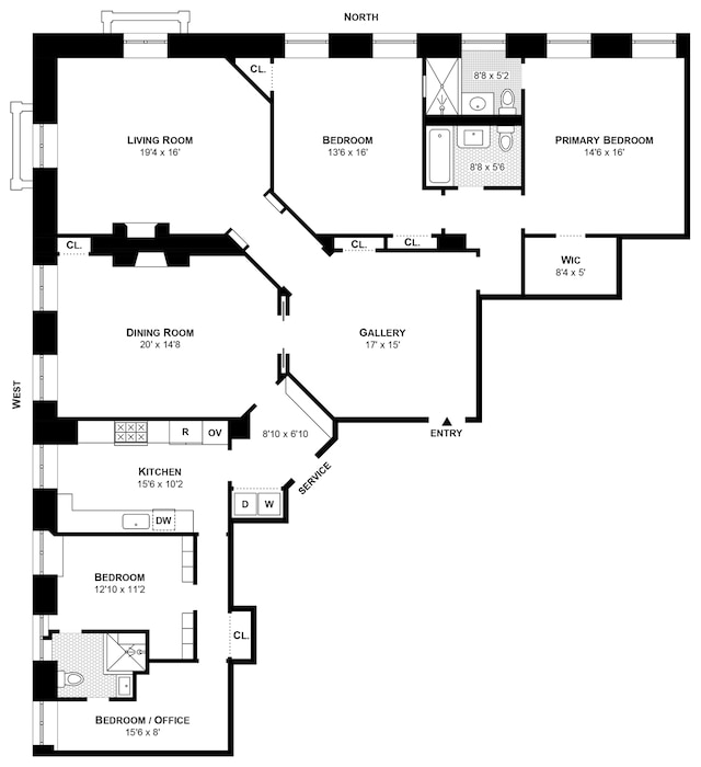 390 W End Ave Unit 5H, New York City, NY 10024 - property floor plan
