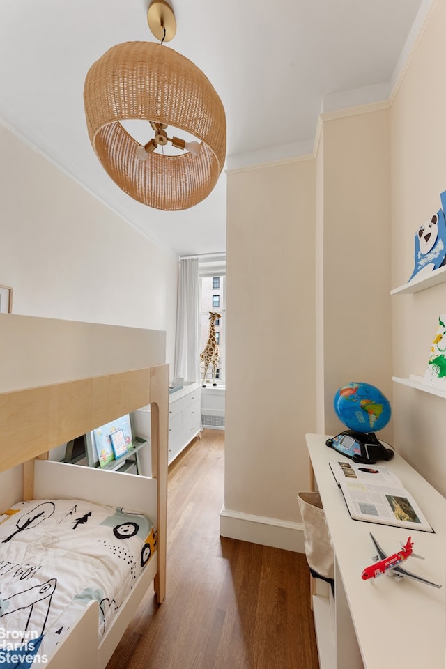 390 W End Ave Unit 5H, New York City, NY 10024 - bedroom featuring wood finished floors and crown molding