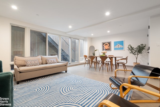 444 Pulaski St Unit 1, New York City, NY 11221 - living room with recessed lighting