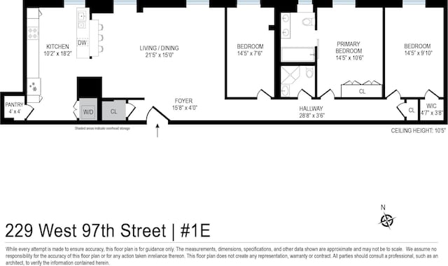 229 W 97th St Unit 1E, New York City, NY 10025 - view of layout