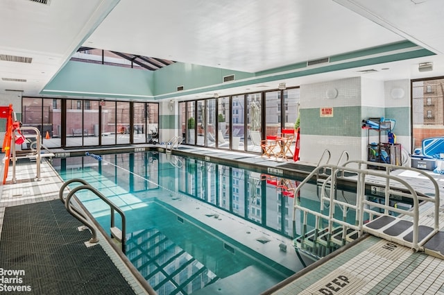 view of indoor pool