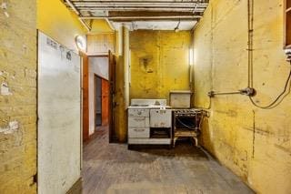 465 W Broadway Unit 3-S, New York City, NY 10012 - hall with unfinished concrete flooring
