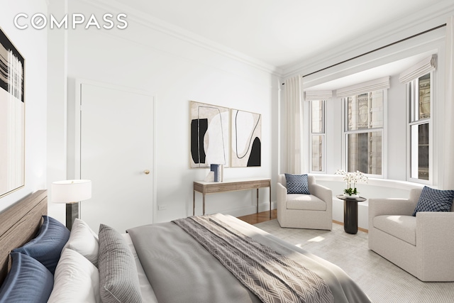 36 Gramercy Park E Unit 5W, New York City, NY 10003 - bedroom featuring ornamental molding