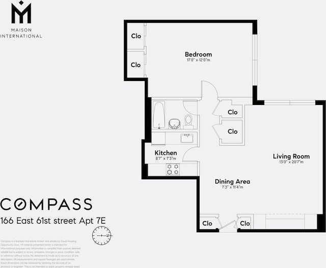 166 E 61st St Unit 7E, New York City, NY 10065 - room layout