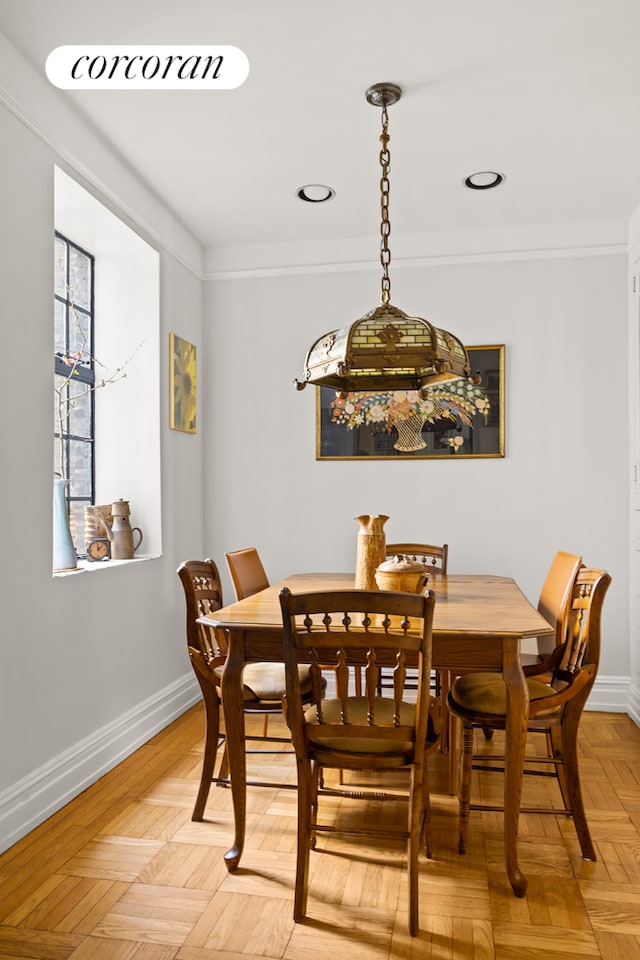 116 Pinehurst Ave Unit C15, New York City, NY 10033 - dining area with baseboards and ornamental molding