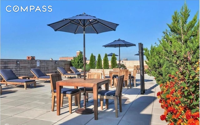 view of patio / terrace featuring outdoor dining area