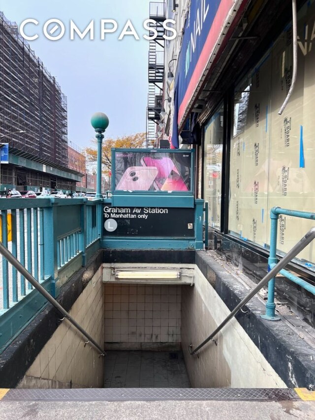 view of storm shelter