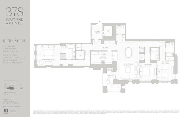 378 W End Ave Unit 11B, New York City, NY 10024 - floor plan