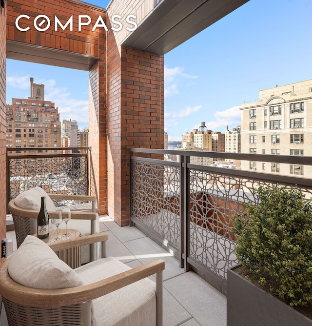 378 W End Ave Unit 11B, New York City, NY 10024 - balcony featuring a view of city