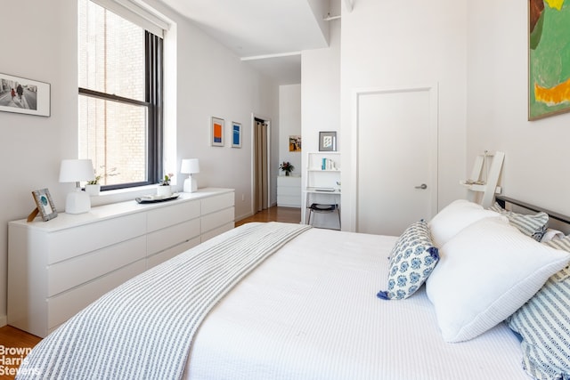 365 Bridge St Unit 23C, New York City, NY 11201 - bedroom with wood finished floors