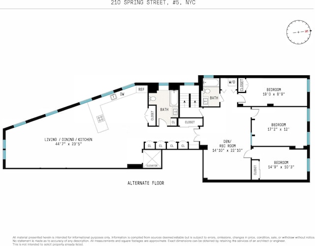 210 Spring St Unit 5, New York City, NY 10012 - floor plan