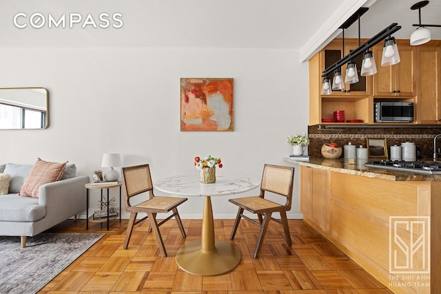 view of dining space