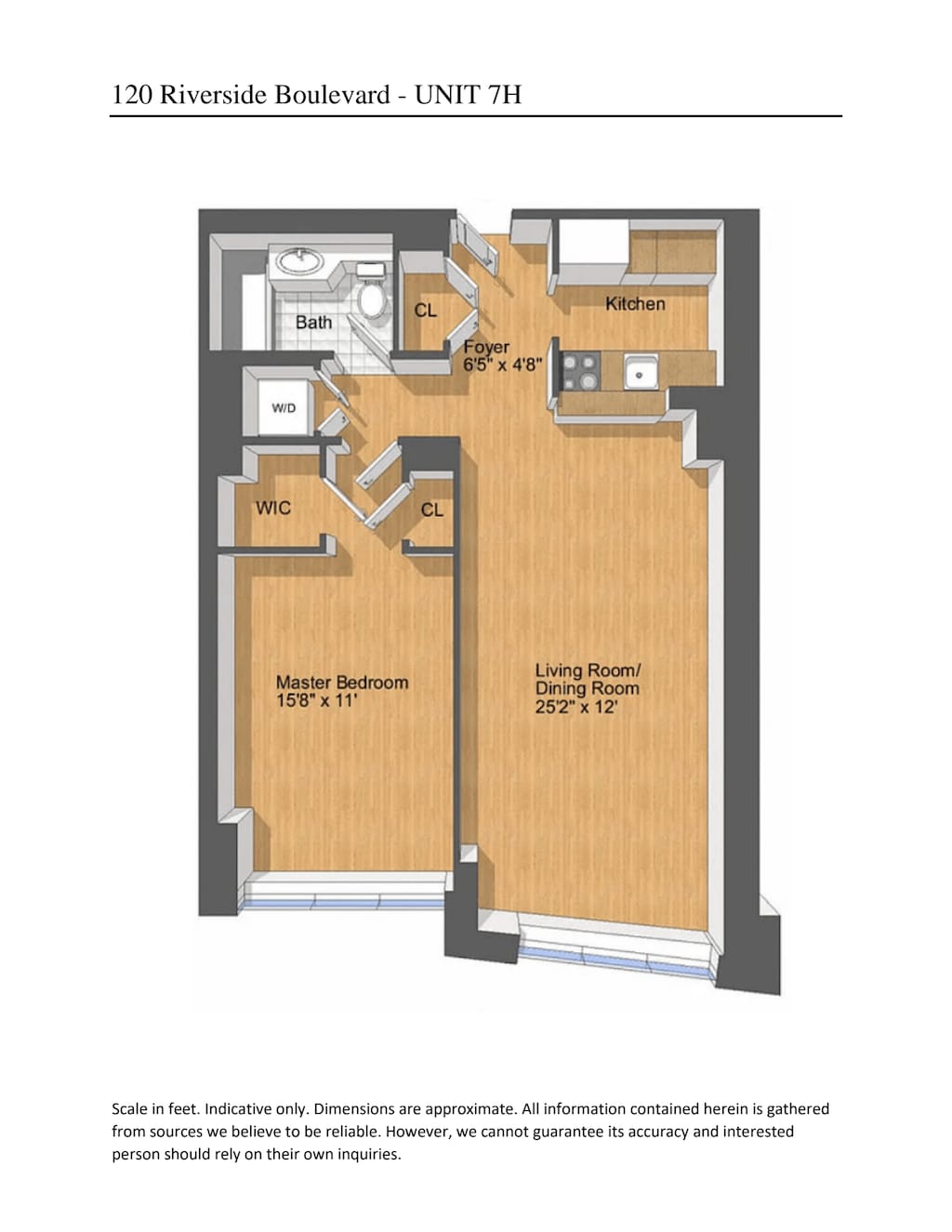 120 Riverside Blvd Unit 7H, New York City, NY 10069 - room layout
