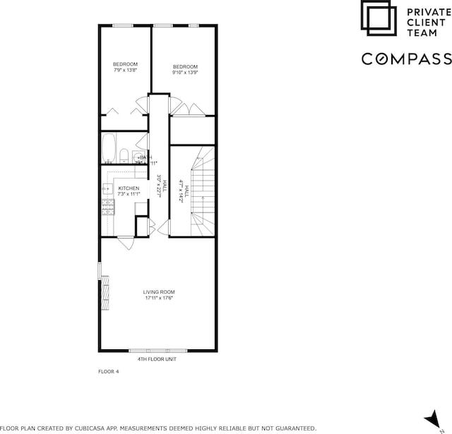 126 W 78th St, New York City, NY 10024 - home floor plan