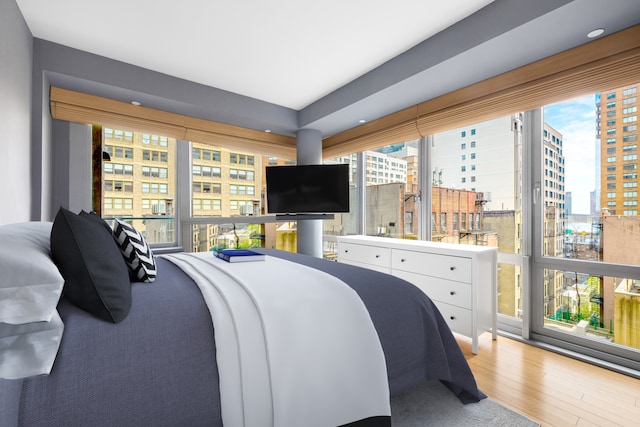 303 E 33rd St Unit 7C, New York City, NY 10016 - bedroom with wood finished floors