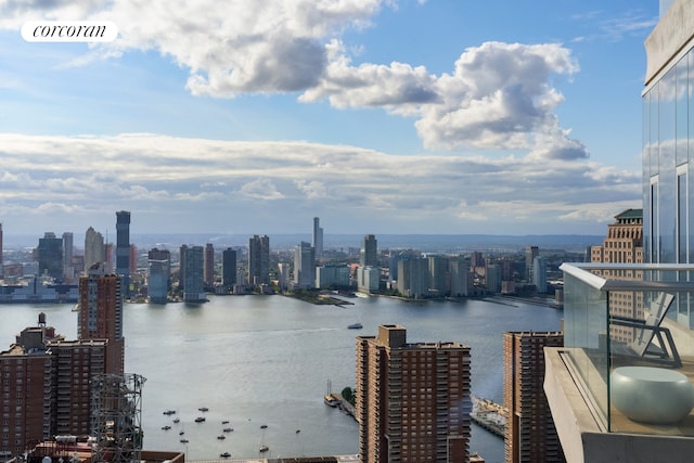 56 Leonard St Unit 44Be, New York City, NY 10013 - water view featuring city skyline