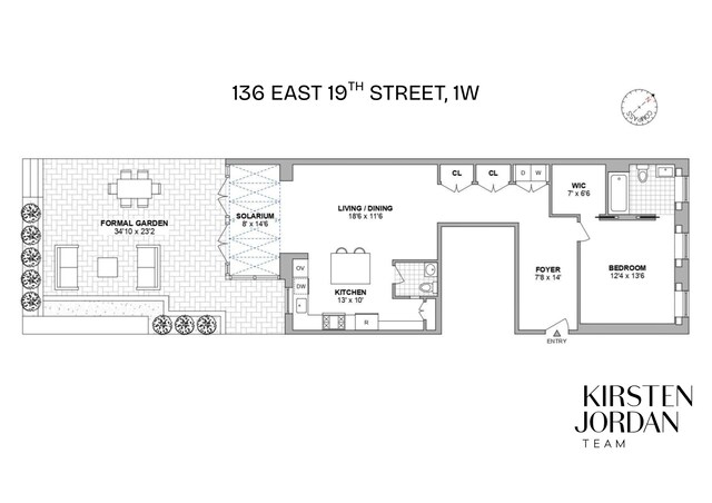 136 E 19th St Unit 1W, New York City, NY 10003 - property floor plan