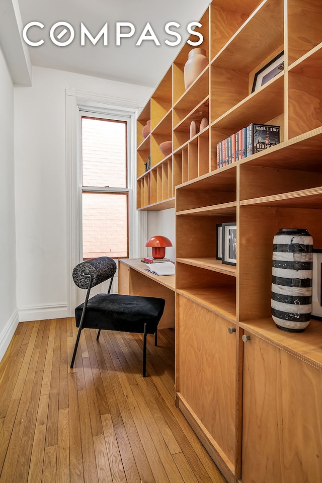 391/2 Washington Sq S Unit 9, New York City, NY 10012 - living area with light wood-style flooring and baseboards