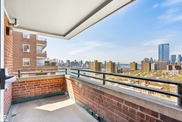 575 Grand St Unit E1806, New York City, NY 10002 - balcony featuring a view of skyline