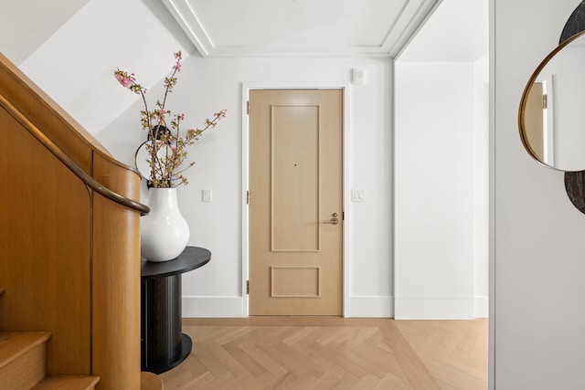 2505 Broadway Unit 2B, New York City, NY 10025 - entryway with baseboards and stairway